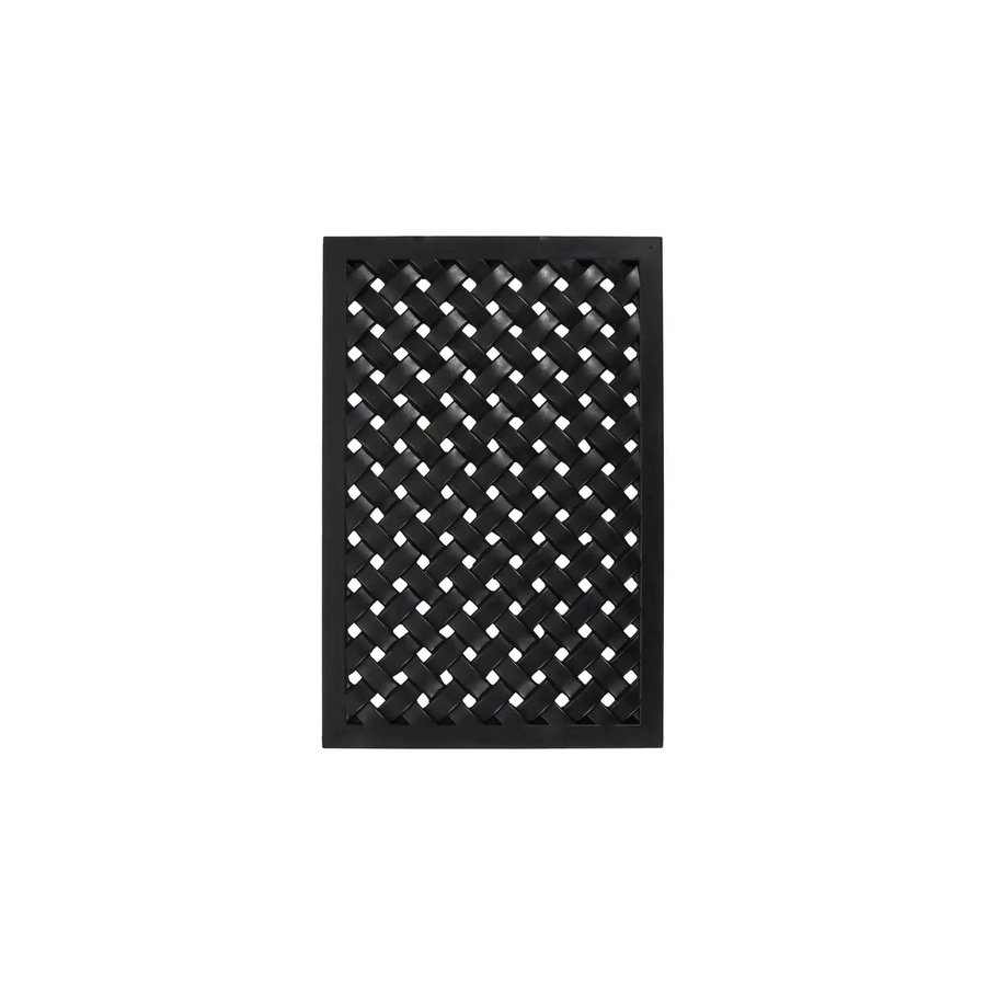 House Doctor Fußmatte Braid aus Gummi in Schwarz, B/B: 40 x 60 cm - Bild 1