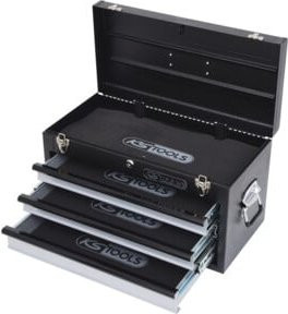 KS Tools Werkzeugtruhe mit 3 Schubladen, schwarz, B: 50,8 cm, H: 25,5 cm, T: 30,3 cm - Bild 1