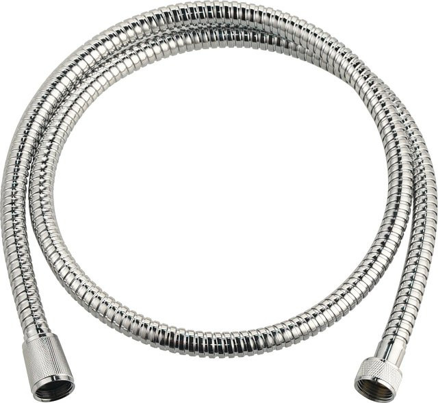 baliv Metall Wassersparbrauseschlauch BSL-125.80 für Handbrausen, Silber, Länge: 125 cm, Anti-Twist Funktion - Bild 1