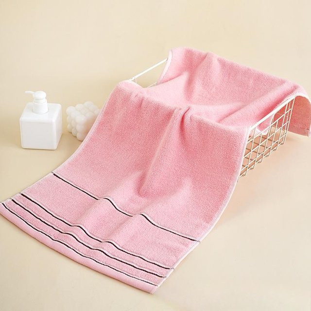 Yiran Furniture Gesichtstücher aus verdickter Baumwolle, pink, B: 35 cm, L: 75 cm - Bild 1