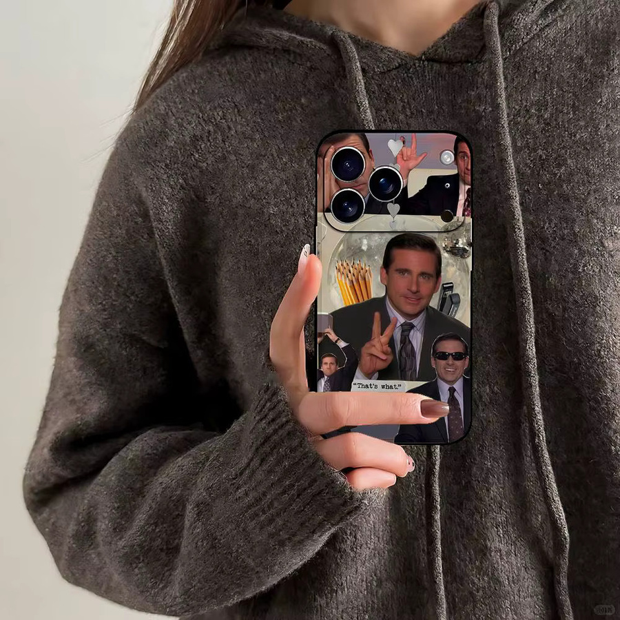 Handyhülle Michael Scott The Office für iPhone 15 Pro Max 14 Pro 13 12 11 16 Plus SE XR XS Multicolor Rückseiten-Cover - Bild 2