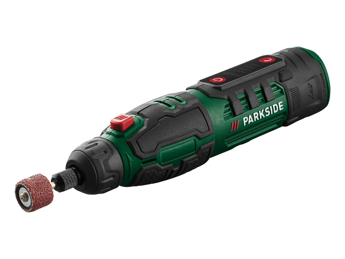Parkside Akku-Feinbohrschleifer PFBSA 4 B2 in Grün mit Akku - Bild 3