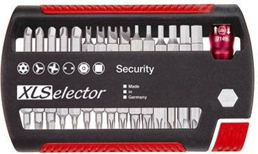 Wiha Bit-Set XLSelector Security 31-teilig mit Robertson, Tri-Wing, Spanner, Innensechskant mit Bohrung, Torq und TX mit Loch - Bild 1