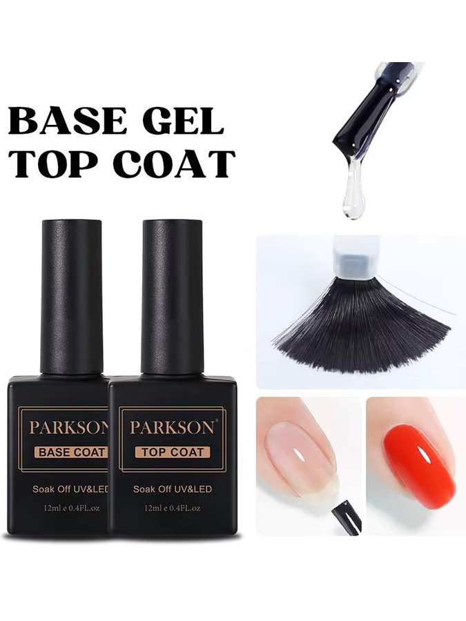 Parkson Diamond Nowipe Top Coat Peel-Off Base Coat Gel, 12 ml, Glänzend - Bild 6