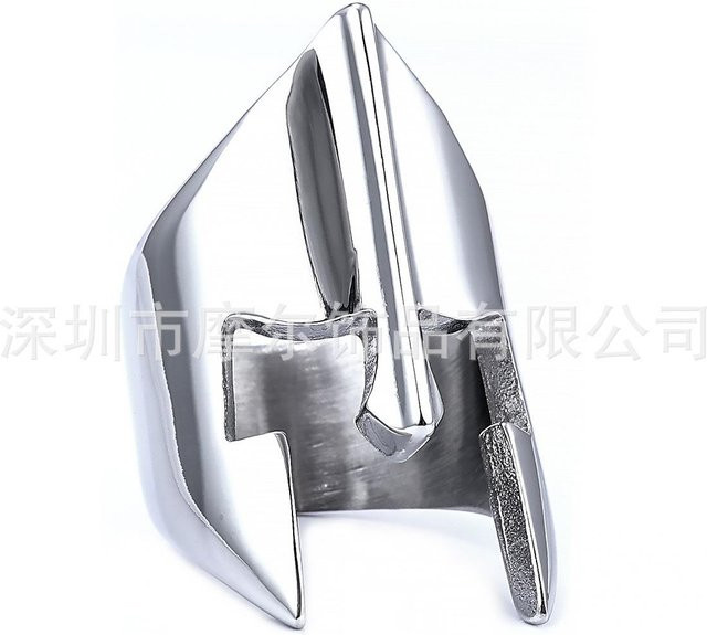 FOXANRY Jewelry Ring 925 Silber, Spartan Maske, Herren - Bild 1