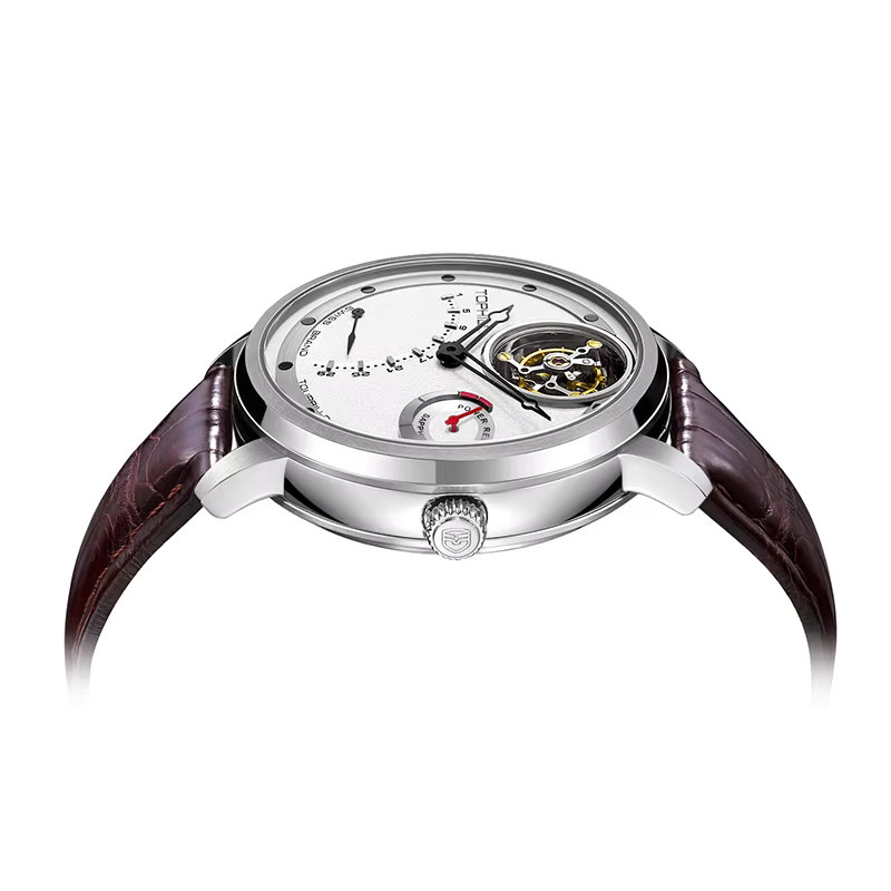 TOPHILL Tourbillon-Uhr, Automatik, Edelstahl, Saphirglas, 43,7 mm, Herren - Bild 4