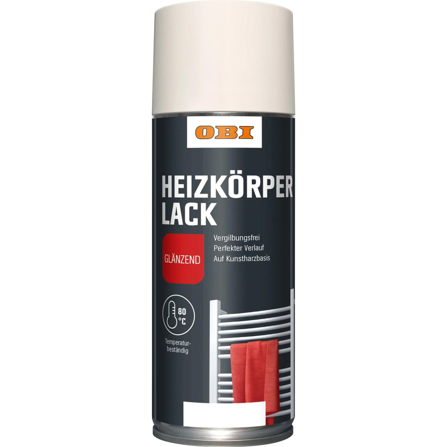 OBI Heizkörper Lack Spray Weiß seidenglänzend 400 ml - Bild 2