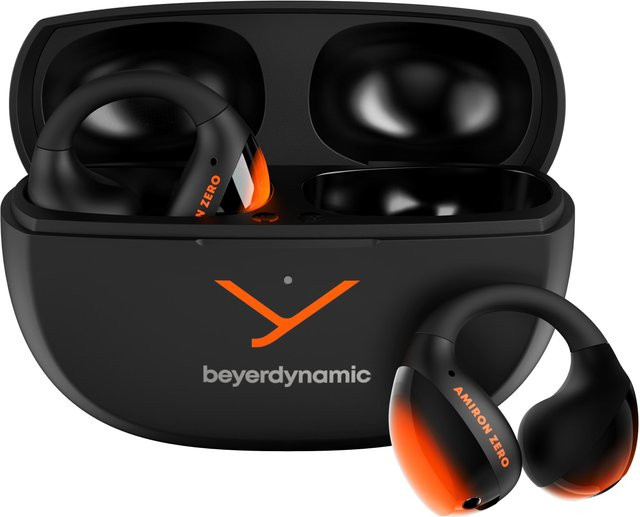 beyerdynamic Amiron Zero True Wireless Bluetooth Open-Ear-Kopfhörer schwarz/orange - Bild 1
