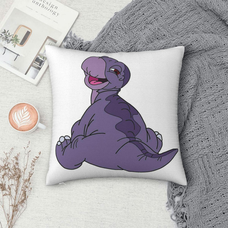 Dekorativer Kissenbezug Land Before Time aus Polyester-Leinen-Samt mit Reißverschluss, Mehrfarbig, B/T/H: 18 x 18 x 18 cm - Bild 2