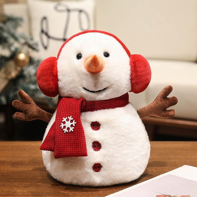 Schneemann Pinguin Plüschtier, Winter-Serie, Plüschpuppe, ab 14 Jahren - Bild 1