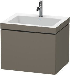 Duravit L-Cube Waschtischunterschrank c-bonded in Grau Matt, wandhängend, B/T/H: 60 x 48 x 50 cm - Bild 1