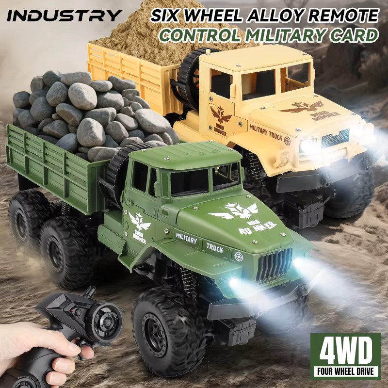 ZWN Militär RC LKW, 1:16, Aluminiumlegierung, mit Lichtern, ferngesteuert - Bild 2