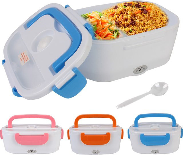 Elektrische Lunchbox von NICEYARD in Blau mit 10,5 l Volumen als schnellheizender Speisenwärmer für Reisen und Auto - Bild 1