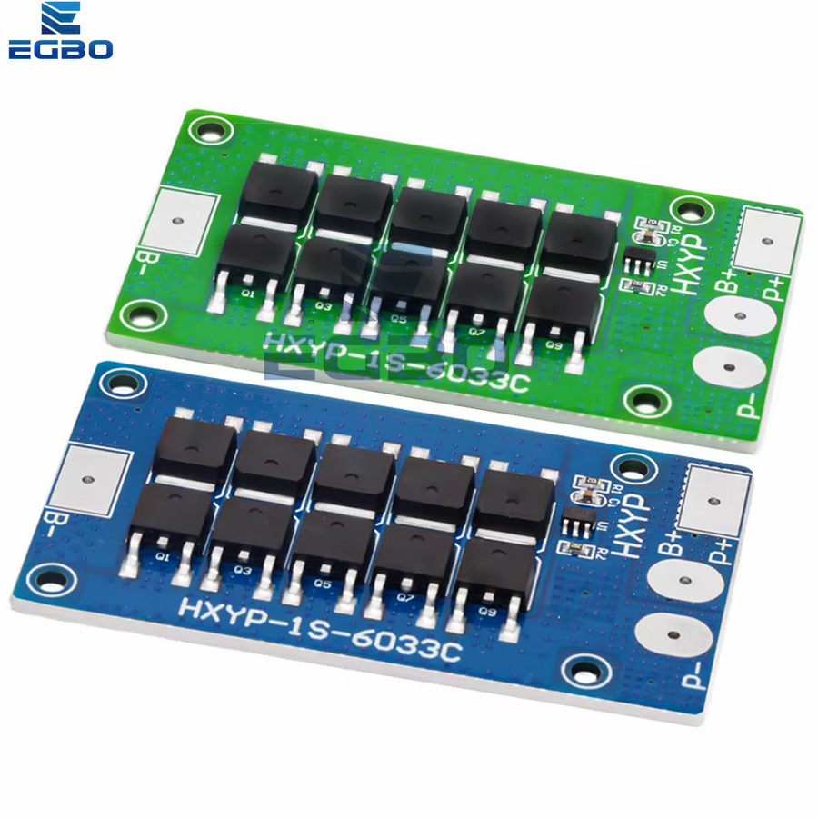 EGBO BMS Schutzplatine 1S 30A für 3,2V LiFePO4 und 3,7V Lithium-Ionen-Batterien, Grün - Bild 3