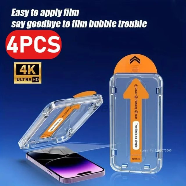 Oleophobe Displayschutzfolie für Xiaomi Redmi Note 13 Pro 5G 14 12S 10 7 8 15C A3, transparent - Bild 1