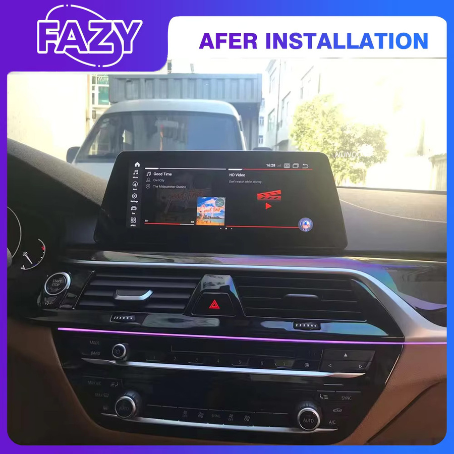 FAZY Android 14 Multimedia Auto-Stereoanlage mit 10,25 Zoll Touchscreen, Carplay, GPS und 4G für BMW 5er Serie G30 G31 G38 (2017-2023), Schwarz - Bild 3