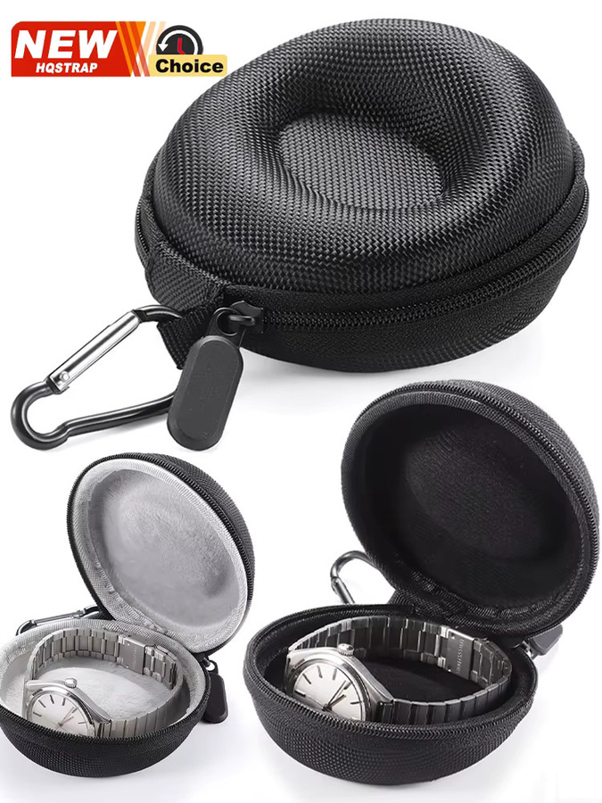 HQstrap Uhrenaufbewahrungsbox, Edelstahl, Schwarz, Unisex - Bild 6