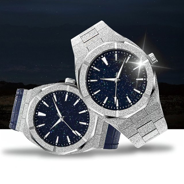 AILANG Armbanduhr Edelstahl, Quarz, Blau, Eckig, Herren - Bild 1