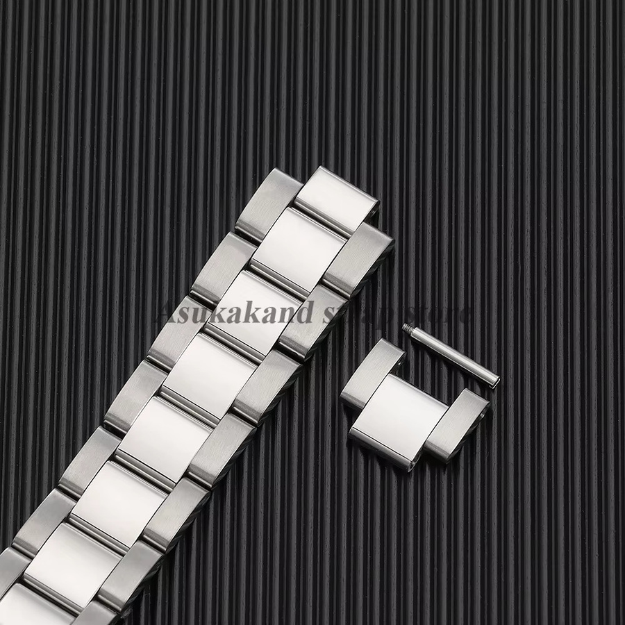 asukaband Uhrenarmband-Verlängerungsstück Edelstahl, Silber, Unisex - Bild 3