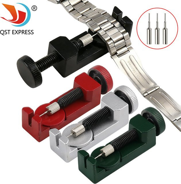 QSTEXPRESS Uhren-Reparatursatz zur Demontage von Armbandriemen in Silber - Bild 1