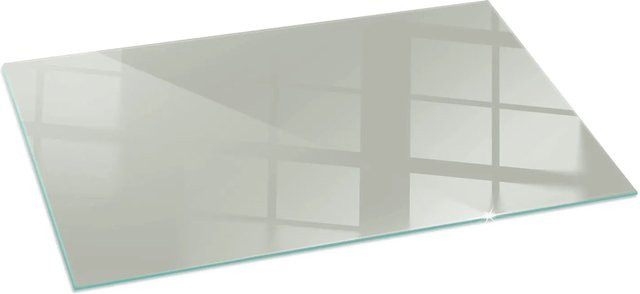 Tulup Funkenschutzplatte aus Glas für Kamin und Öfen, Grün, B: 140 cm, T: 70 cm - Bild 1