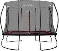 Hudora 4Square Trampolin Fitnessgerät schwarz/rot B/T/H: 305 x 215 x 120 cm - Bild 1