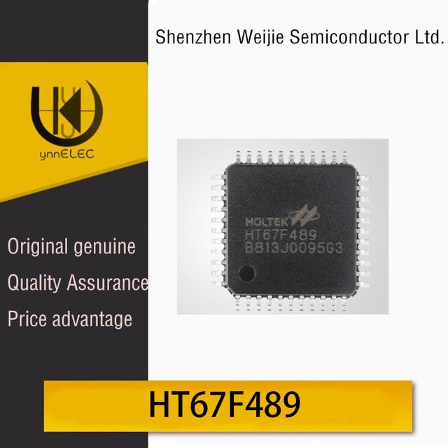 HT67F489 LQFP-44 A/D+LCD-Typ Flash-Mikrocontroller-Chip in Schwarz für die Oberflächenmontage - Bild 1