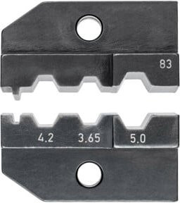 Knipex Crimpeinsatz 97 49 83 für FSMA-, ST-, SC- und STSC/K-Stecker in Grau - Bild 1