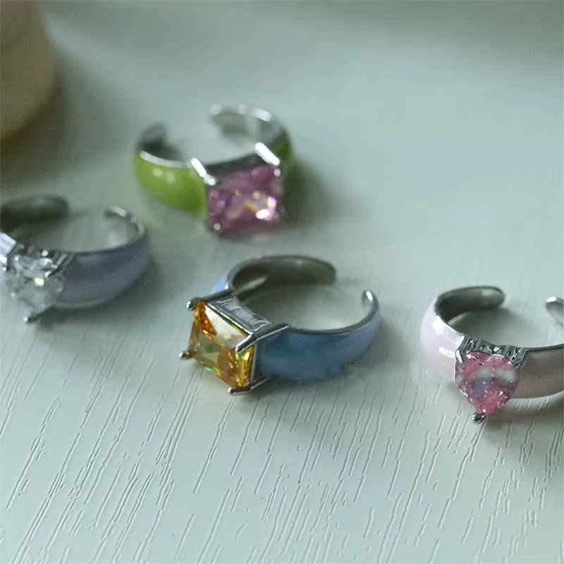 imixlot Ring, Titan, Bunt, Kristall, Zirkonia, Damen - Bild 3