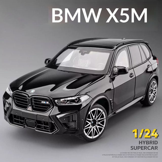 Maisto BMW X5M, Modellauto, 1:24, Metall, Grau, Schwarz - Bild 1