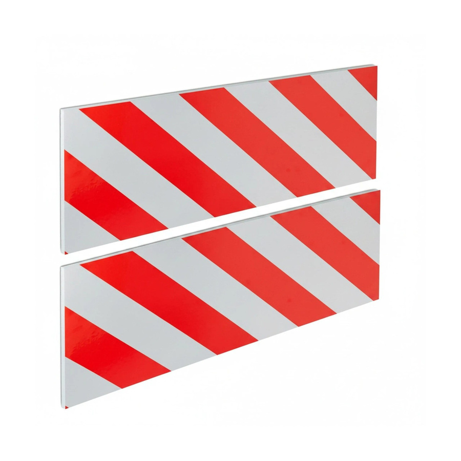 Relaxdays Wandschutzmatten 2er Set aus Schaumstoff in Rot und Weiß, selbstklebend und reflektierend, B/H/T: 20 x 50 x 1,5 cm - Bild 2