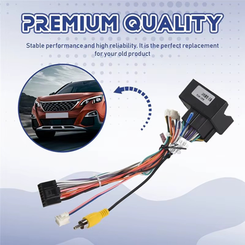 CANBUS Decoder Box Auto Kabelbaum 16 Pin kompatibel mit Citroen C3 C4 C5 307 308 2008 3008 - Bild 2