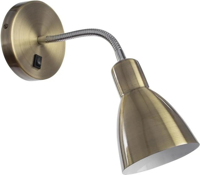 Arte Lamp Wandleuchte Dorm in Bronze aus Metall mit E14 Fassung - Bild 1