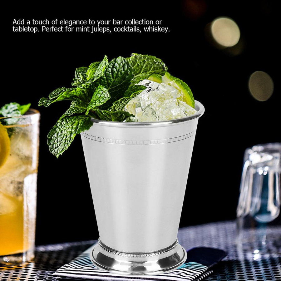 TOMTOP JMS Cocktailbecher aus Edelstahl in Silber für Mojito und Mixgetränke - Bild 4