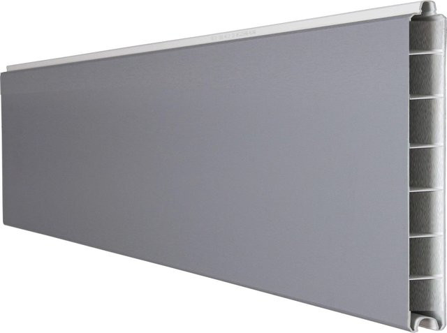GroJa Einzelprofil Schmal Basicline aus Kunststoff in Silbergrau, Höhe: 180 cm, Breite: 15 cm - Bild 1