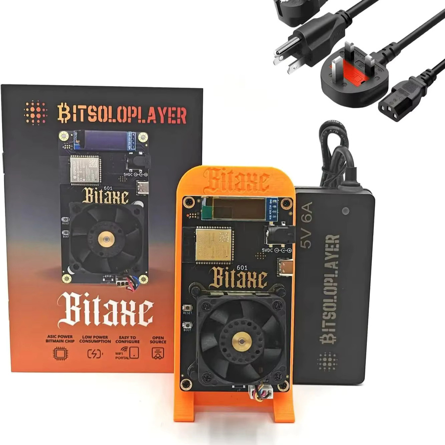 Bitsoloplayer Bitaxe Gamma 601 Bitcoin Solo Miner, 1,5 TH/s, 25W, Open-Source, Orange - Bild 4