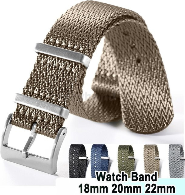 Crazyband Uhrenarmband Nylon, Textil/NATO, Unisex, 18mm 20mm 22mm - Bild 1
