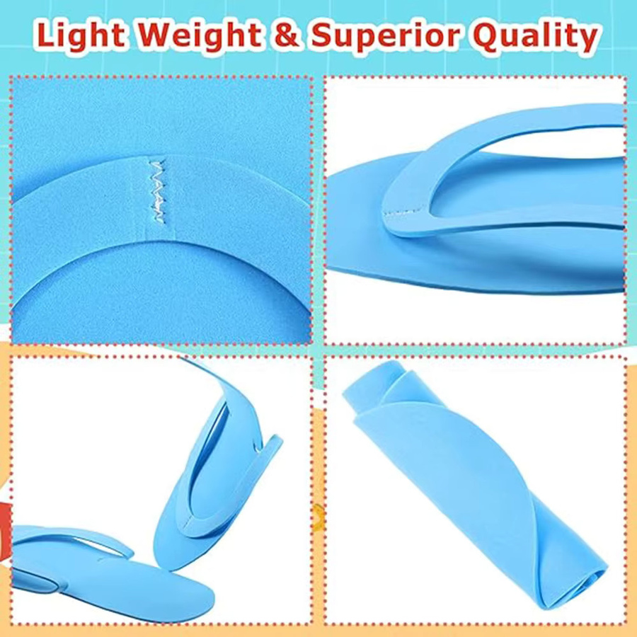 JEARLYU Einweg-Flip-Flops aus Schaumstoff, 10 Paar, Unisex, mehrfarbig - Bild 3