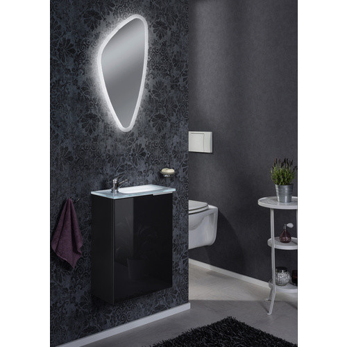 Fackelmann Spiegelelement MIRRORS Organic mit LED-Beleuchtung, Grau, B/H/T: 40,1 x 75,8 x 3 cm - Bild 2
