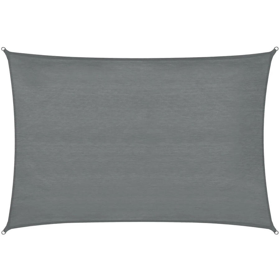 tectake Sonnensegel aus HDPE in Grau, B/B: 300 x 400 cm - Bild 2