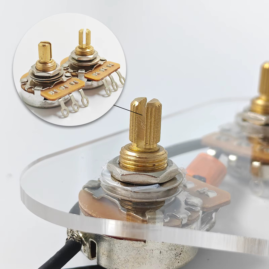 PHRILM Premium Vorverdrahtetes 2T2V Verkabelungsset mit Separatem Schalter für LP-Style E-Gitarren - Bild 2
