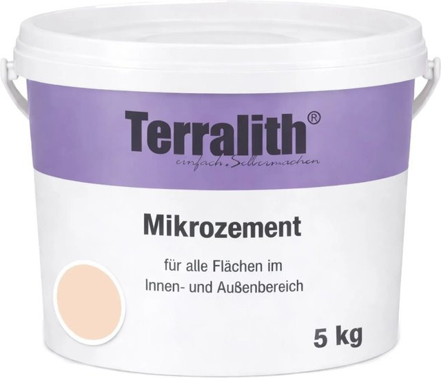 Terralith Mikrozement Fix & Fertig LFW0052 in Beige, Grob, 5 kg für 4,25 qm - Bild 1