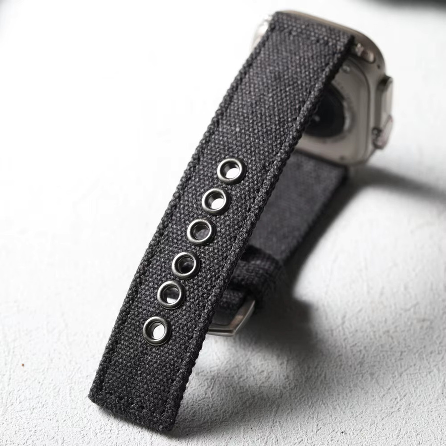Raystray Uhrenarmband Canvas, Schwarz, Herren - Bild 3