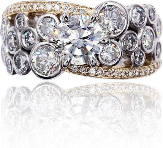 Eternity Band Ring 925 Silber, Zirkonia, Damen - Bild 1