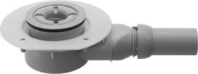 Duravit Duschwannenablauf in Weiß mit 9 cm Ablaufdurchmesser und waagerechtem Abgang - Bild 1