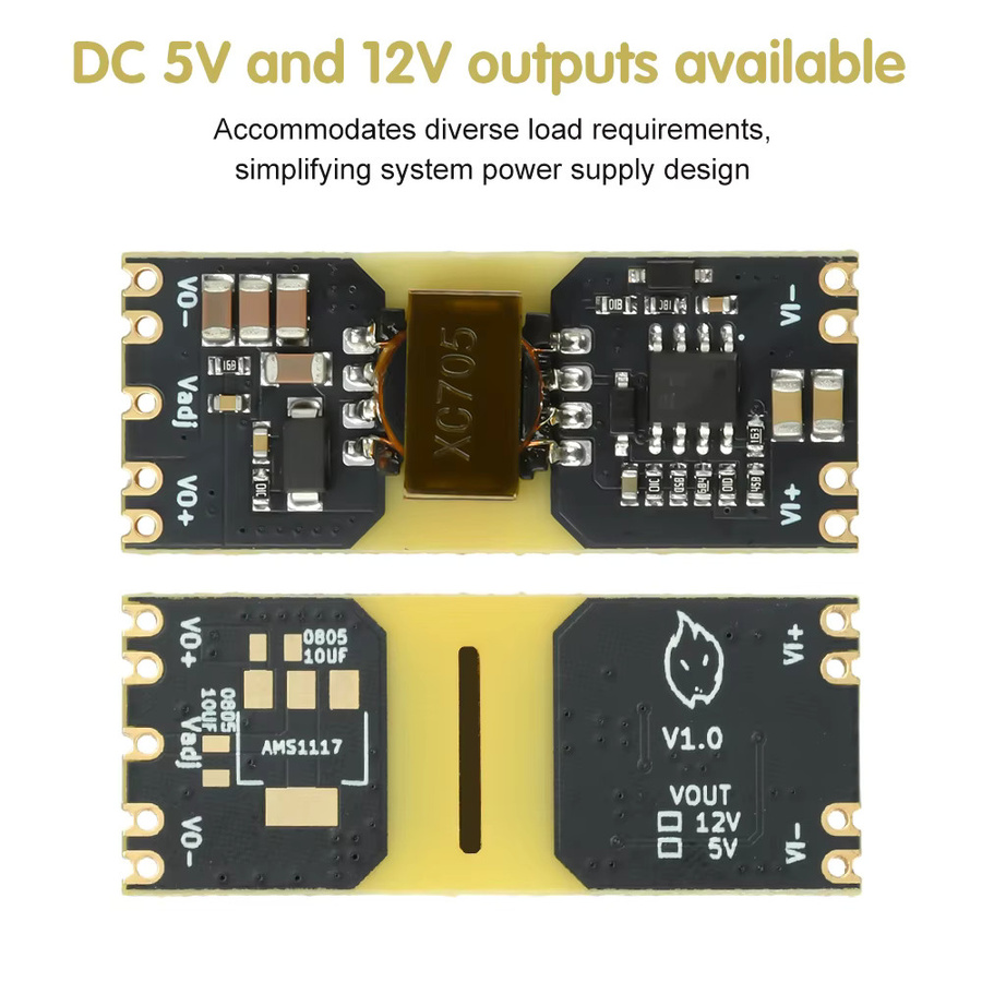 XC7010 Isolierter Leistungsmodul-Abwärtswandler DC 15–70 V Eingang zu DC 5 V oder 12 V Ausgang Abwärtsmodul-Stabilisator mit LDO-Reservierung - Bild 3