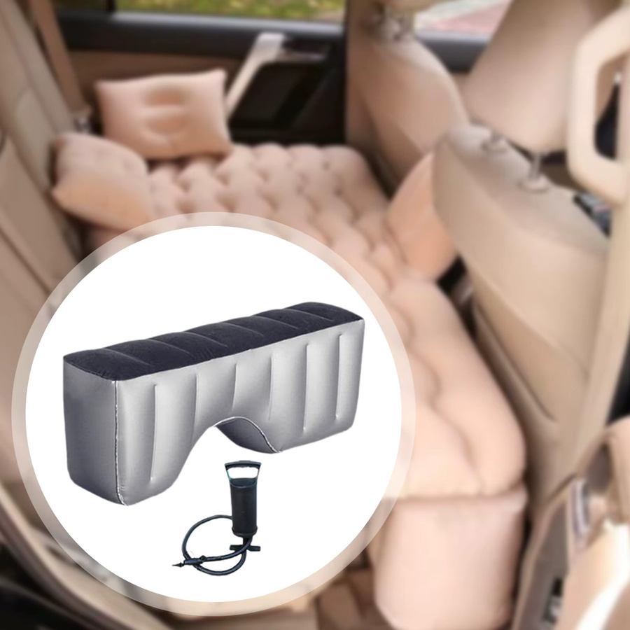 Kesoto Aufblasbare Auto-Matratze in Grau mit Luftpumpe als bequemes Reisebett für SUV und Camping - Bild 3