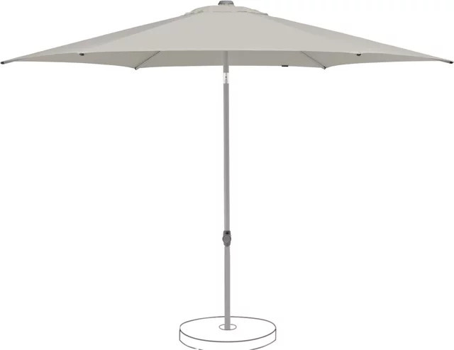 Suncomfort by Glatz Sonnenschirm Pop Up 250 in Grau mit Aluminiumgestell und Polyester-Gewebe, Durchmesser: 250 cm, Höhe: 239 cm - Bild 1