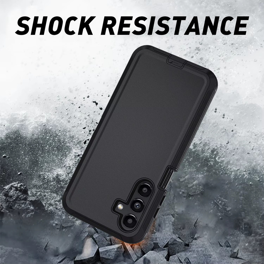 Defender Ott Armor Handyhülle für Samsung Galaxy A-Serie (A57 A37 A27 A17 A07 A56 A36 A26 A16 A06 A55 A35 A25 A15 A05S 4G 5G) Schutzhülle mit Clip in Schwarz oder Lila - Bild 3