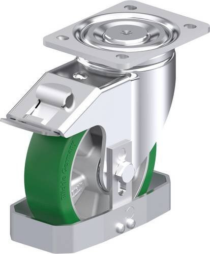 Blickle Stahlblech-Lenkrolle LH-ALST 160K-FI-FS in Silber, Rad-Durchmesser: 16 cm, Tragfähigkeit: 580 kg - Bild 1